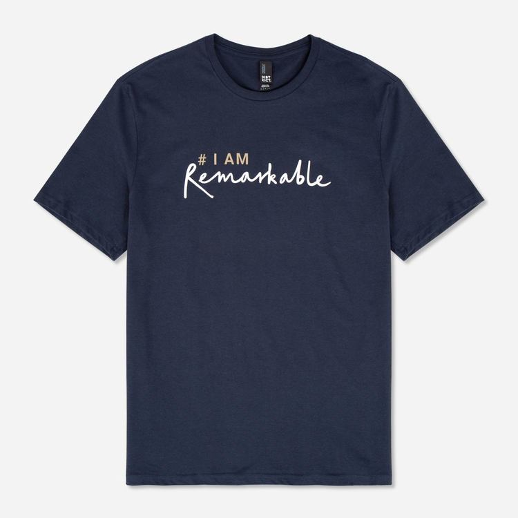 #IAmRemarkable Unisex T shirt Navy