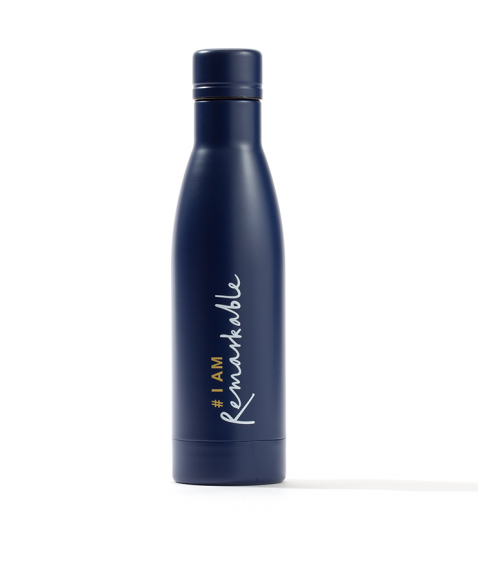 #IAmRemarkable Waterbottle Navy