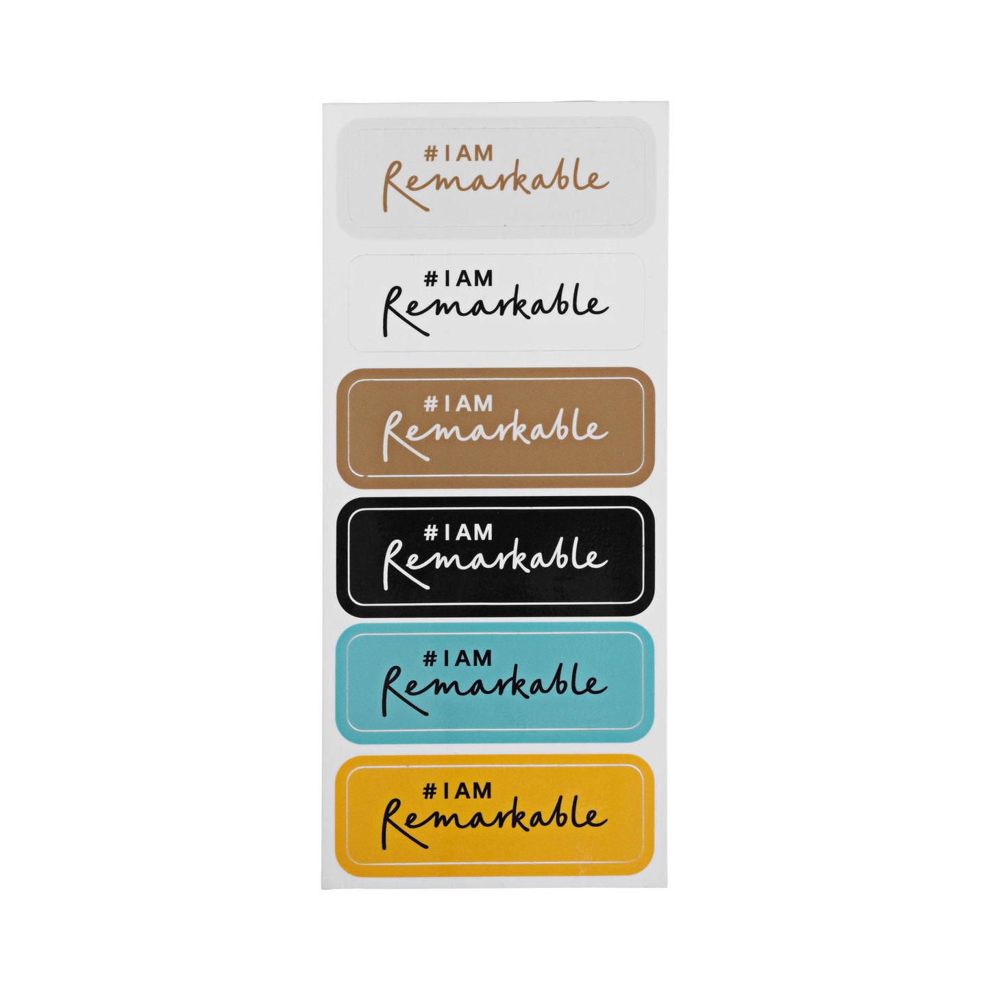 #IAmRemarkable Sticker Sheets