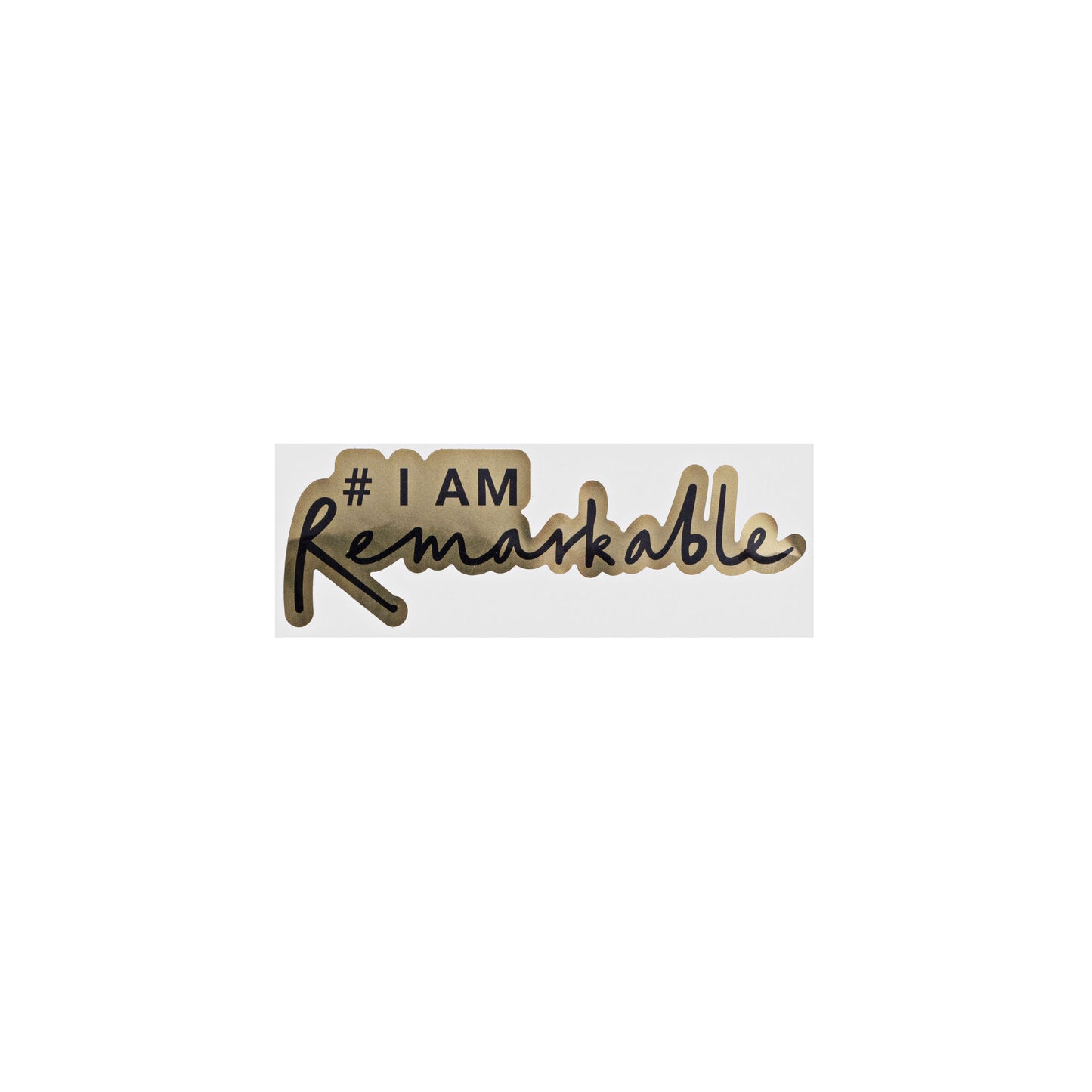 #IAmRemarkable Gold Sticker (pack of 5)