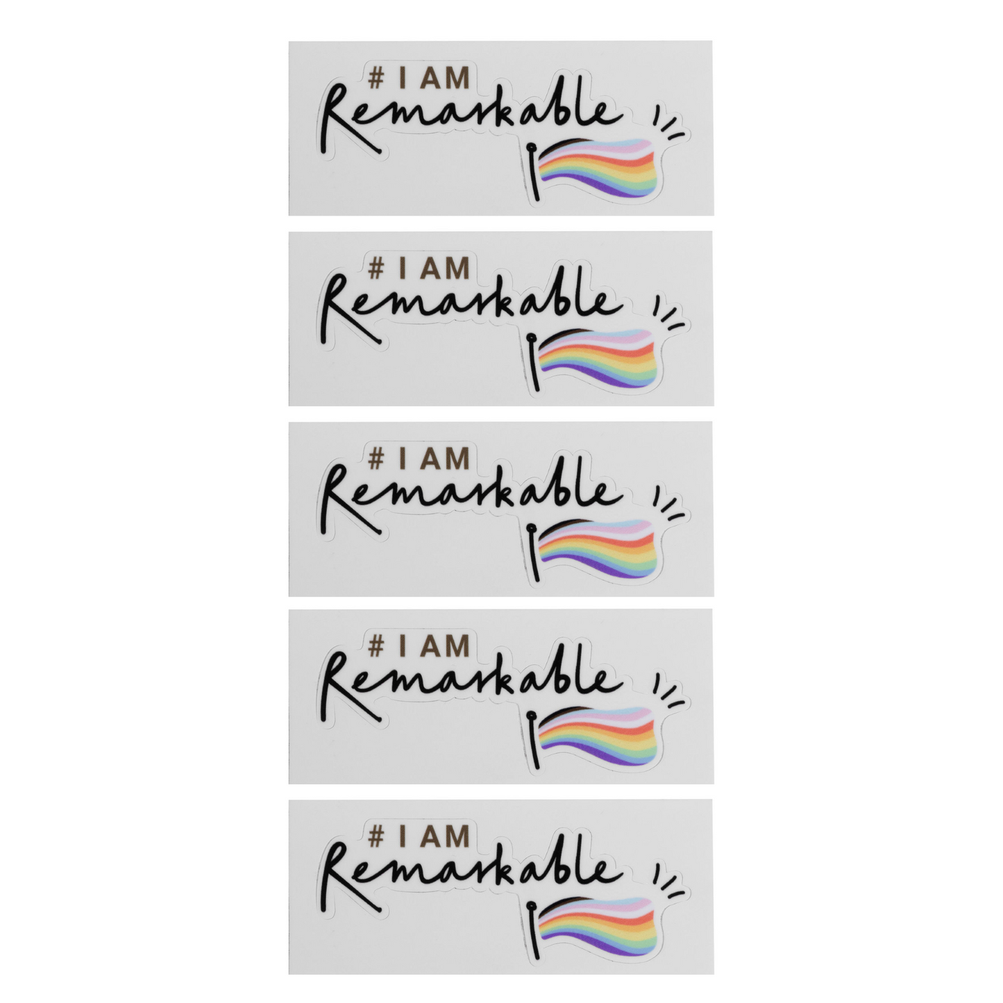 #IAmRemarkable Pride Sticker (pack of 5)